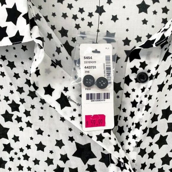 Addition Elle - 1x Love & Legend - Celestial Stars Button Down Shirt with Belt - Picture 7 of 10